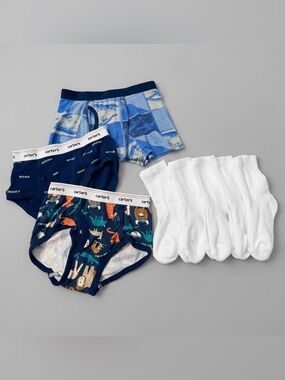 Carter's++ Boys 8pc Underwear and Socks Bundle